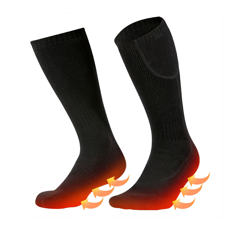 Тепловые носки для ног для зимних видов спорта, аккумуляторные нагревательные батареи нагретые носки